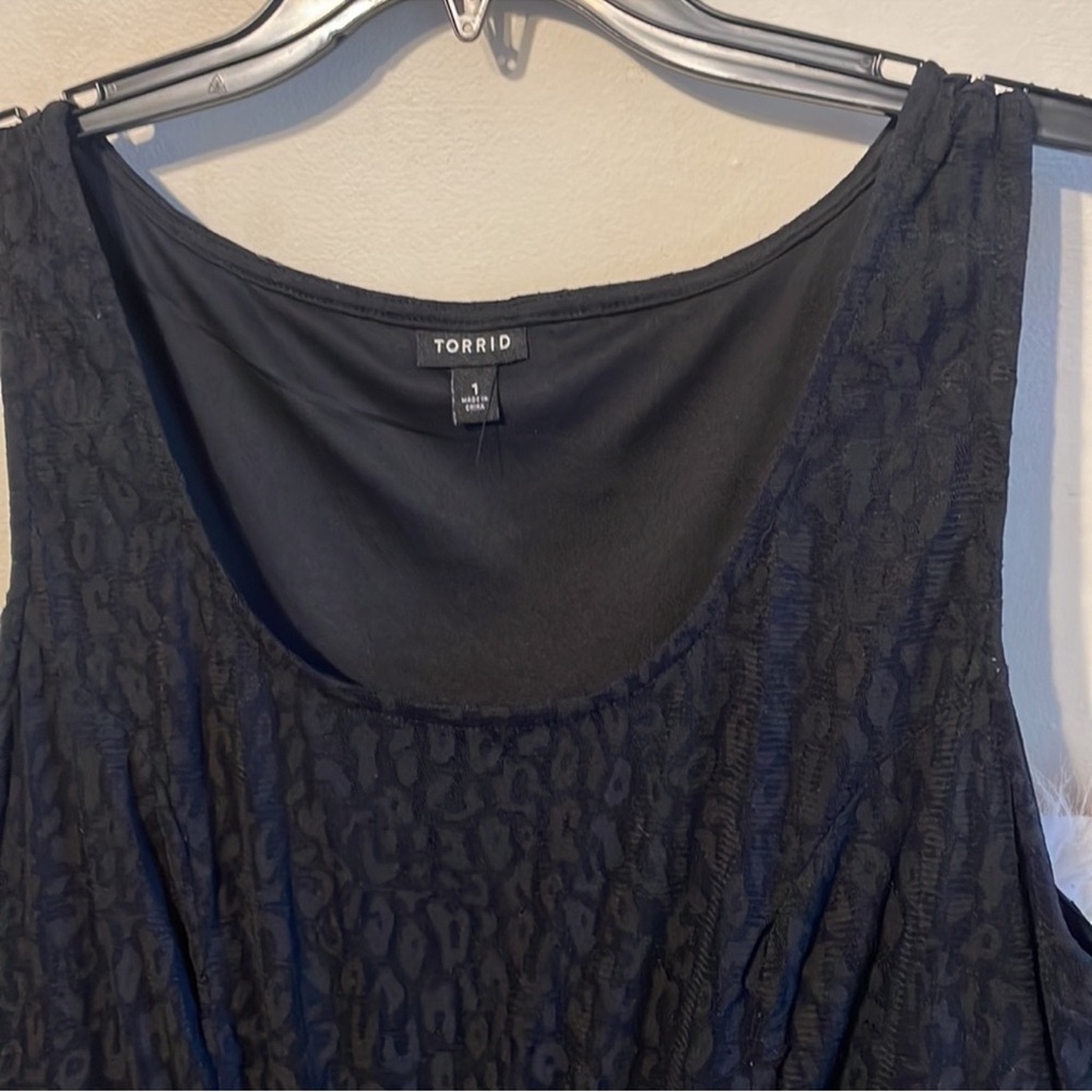 Torrid Cheetah Print Black Dress Size 1